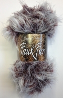 Faux Fur Shade 6 Chestnut & White JCBFFS6
